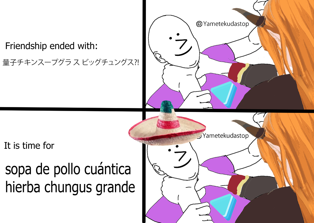 Friendship ended with shitty japanese, time for shitty spanish

#ココここ  
#たつのこ 