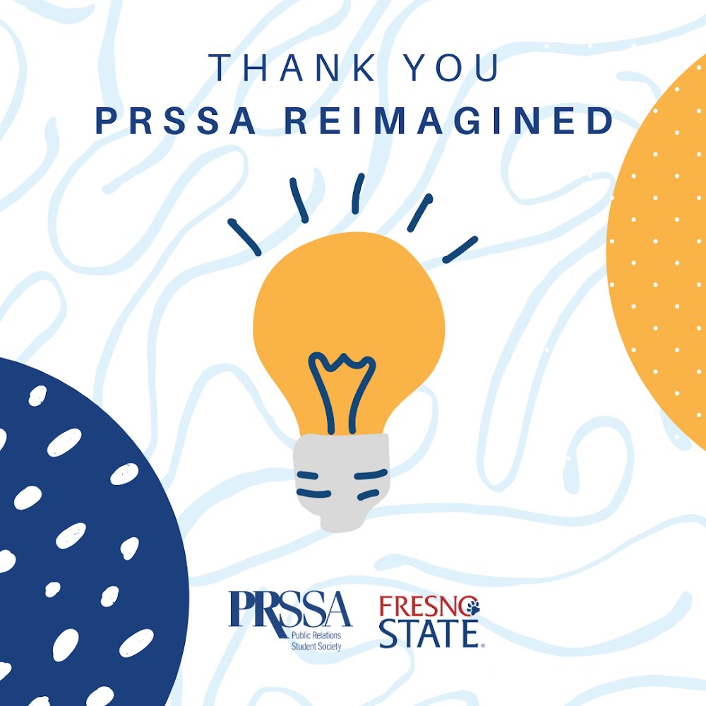 FSPRSSA's tweet photo. We have had such a wonderful time participating in PRSSA Reimanged this semester. 

Learning from industry professionals with students from all over the country has been such an incredible experience. 

A huge round of applause to all of those involved in PRSSA Reimanged. 👏 https://t.co/ilFaJNg79Y