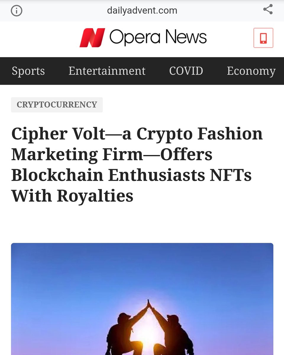 ciphervolt's tweet photo. Big thanks to @Operanewsus for covering our Centric collaboration NFT! #nfts #NFTCommunity #nftcollectors #nftartist #nft $CNS $CNR https://t.co/dSS5l60tJr