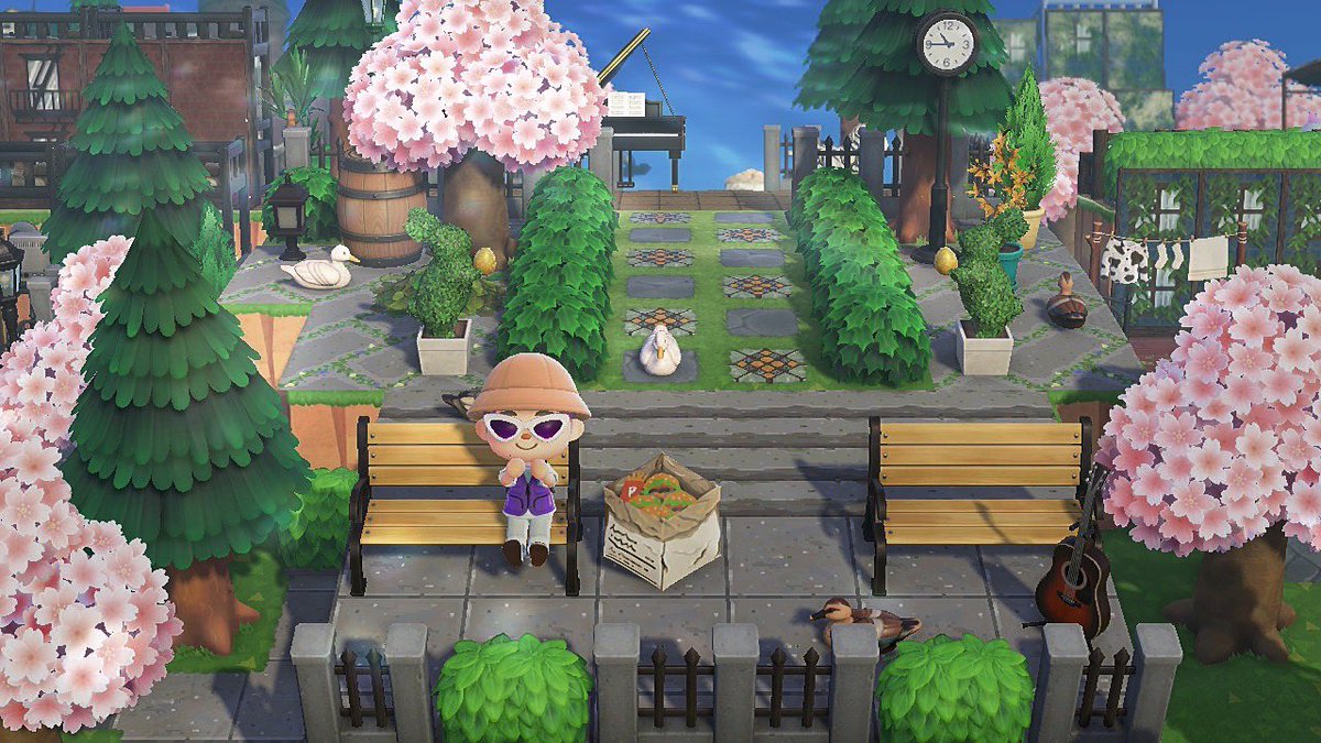 お昼休憩中のさやねさん🍔

#あつ森 #どうぶつの森 #ACNH #AnimalCrossing