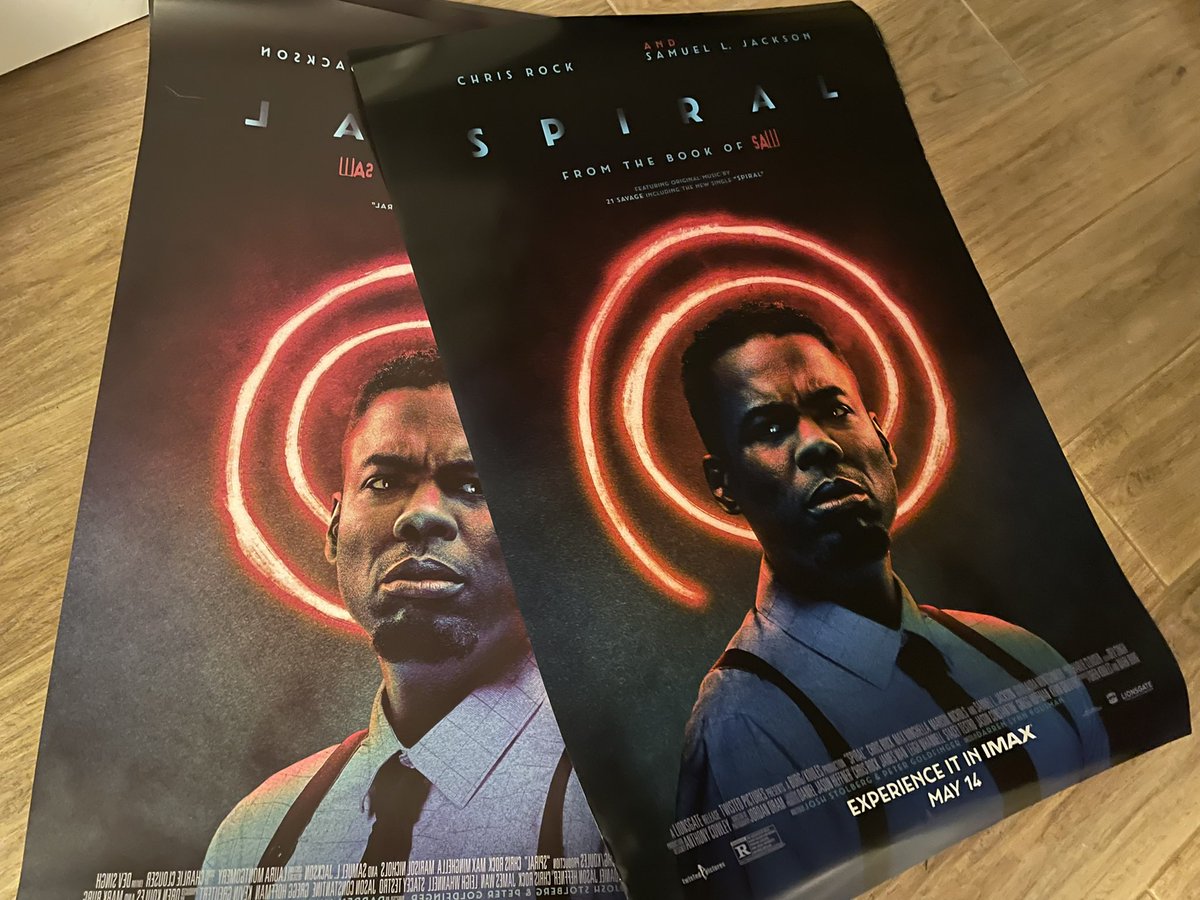 Ooooooo, look what I got in the mail today. <a href="/Saw/">SAW</a> #Spiral posters!!!!  Thanks #TwistedPictures and <a href="/Lionsgate/">lionsgate</a>!!!  Giveaways are coming soon!!!  Who wants a signed one!?!? ❤️🩸🌀❤️🩸🌀🤪🤪🤪