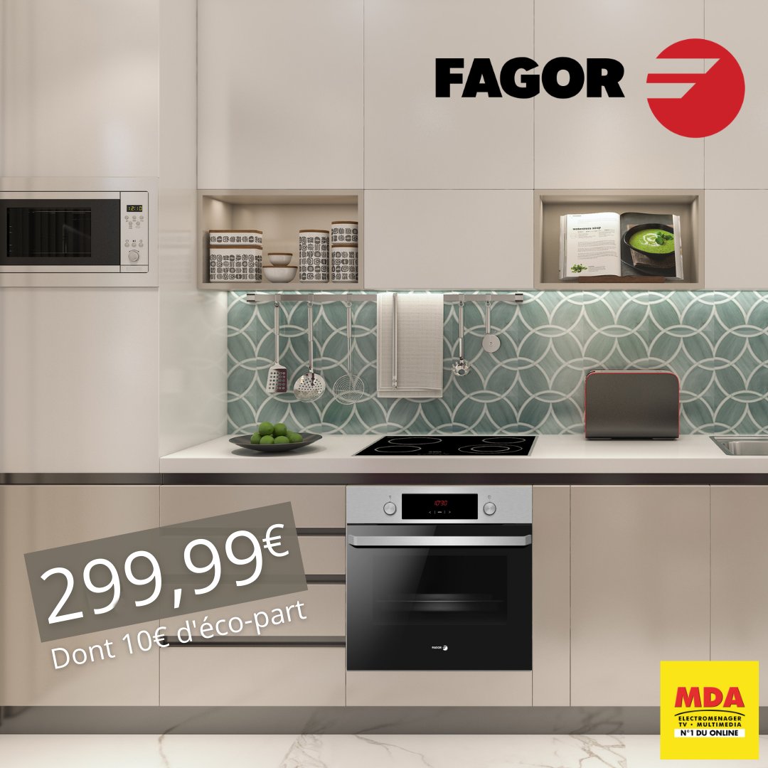 MDAelectro's tweet image. Pour préparer vos meilleures recettes, le four FAGOR est votre allié !
✅Four multifonction
✅11 modes de cuisson
✅65 L
✅Classe énergétique A

#four #multifonction #cuisine #cuisiner #recettes #cook # #cooking #food #foodlover #yummy #electromenager #FAGOR #MDA