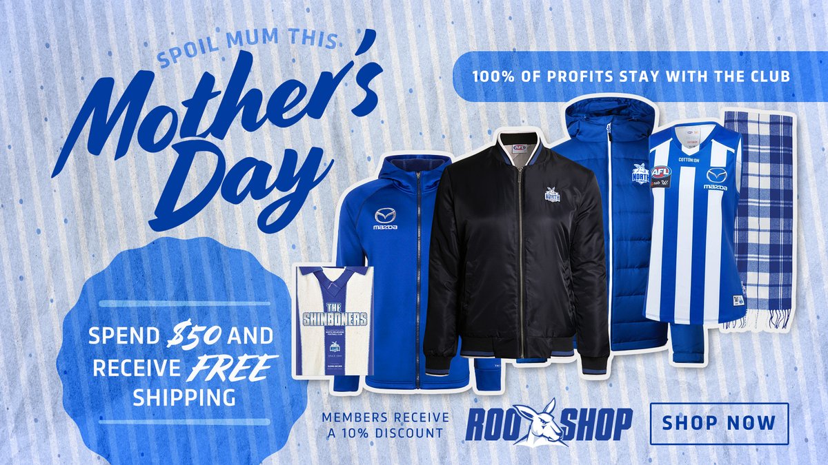 Spoil Mum this Mother's Day at The Roo Shop! 

🛒 shop.nmfc.com.au/mothers-day/