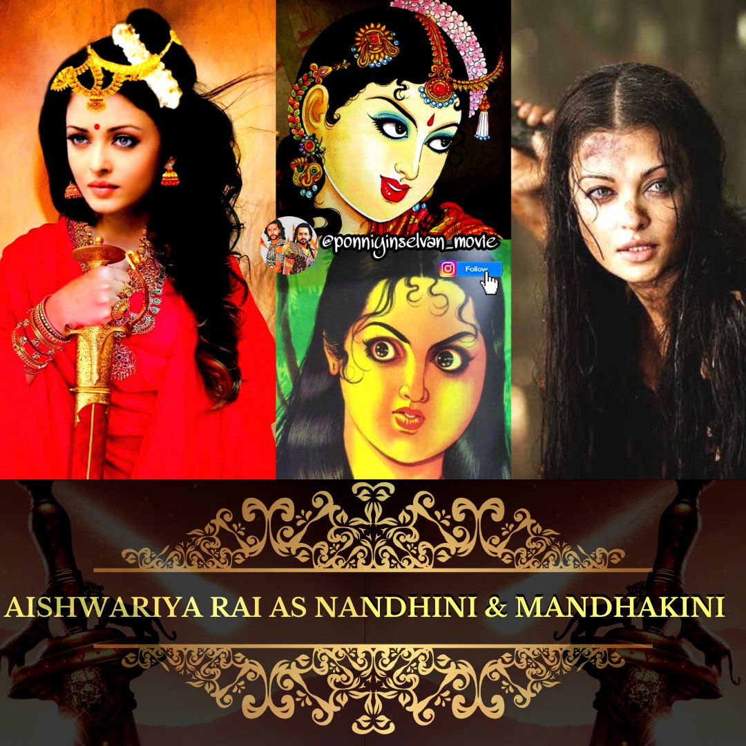 Ponniyin Selvan Nandhini Character / Drawing Aishwarya Rai Bachchan As
