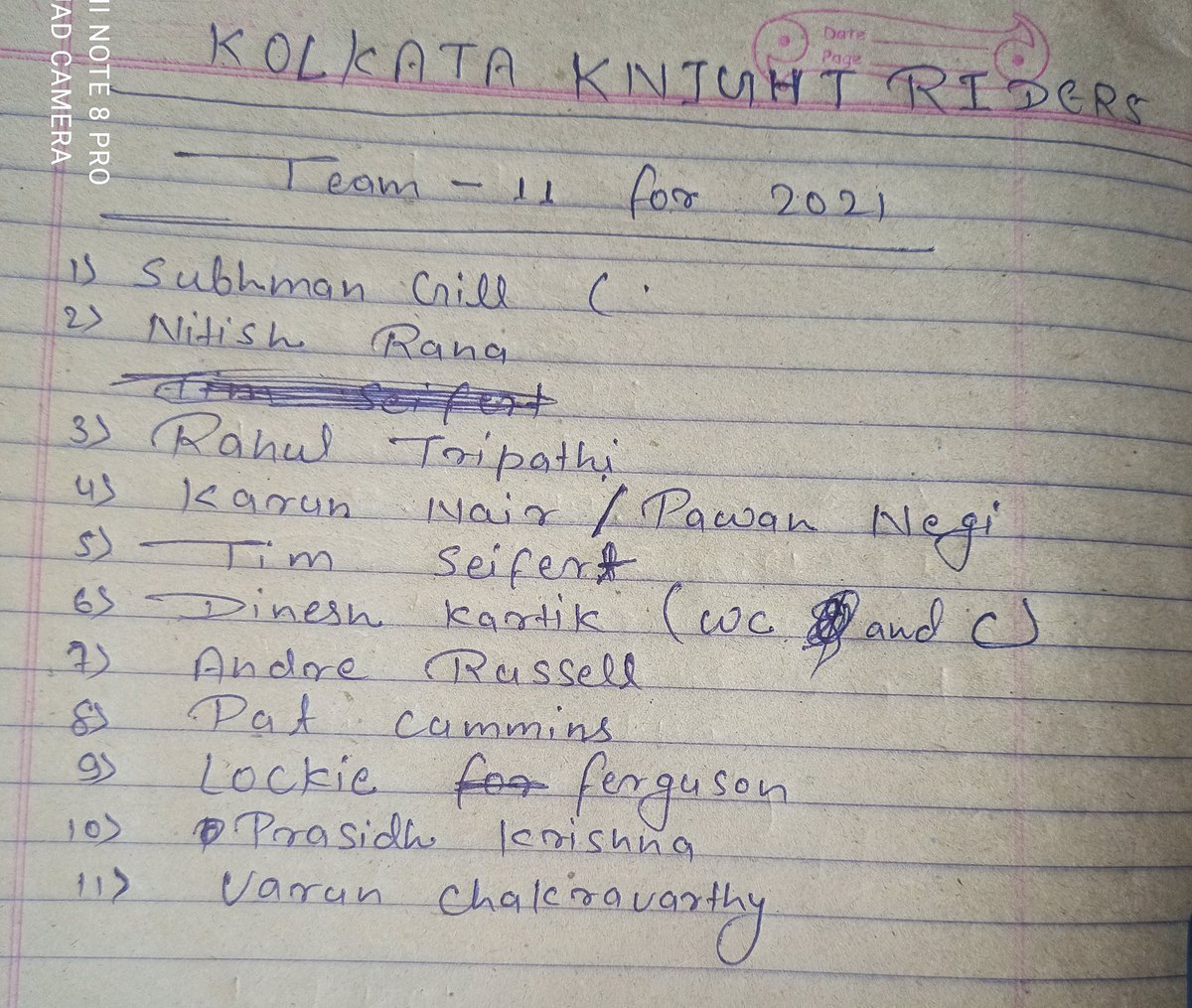 gkg851213's tweet photo. @KKRiders @Russell12A @patcummins30 @RealShubmanGill @KKRiders mujhe ek kkr fan hone k naate aisa lgta h ki hmlogo ka kkr playing 11 kuch aisa hona chahiye
@KKRiders #KKRHaiTaiyaar #karbo #larbo #jitbo https://t.co/f1OqbydrBo