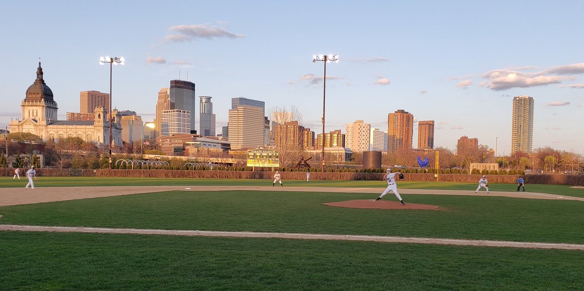 Nice night for a baseball game, first conference game in two years, 10-3 win over South.