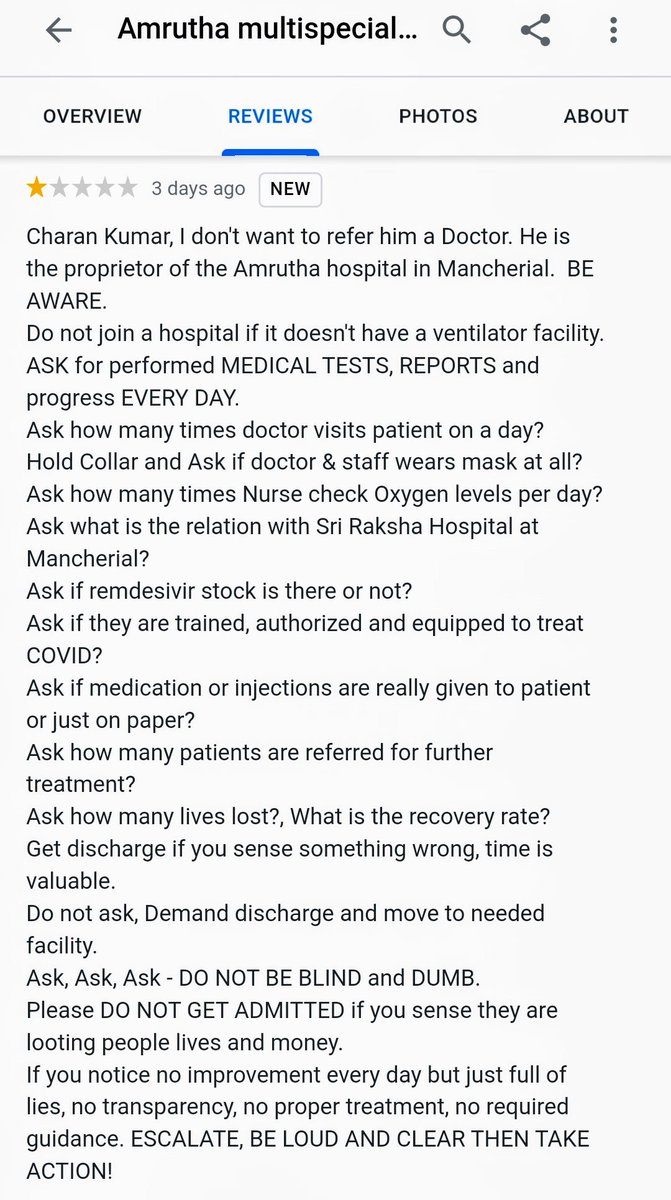 rohinr's tweet photo. @BorlakuntaMp  @KTRTRS @Collector_MNCL @balkasumantrs @ndiwakarrao please #savelives bring change at 
#mancherial #amruthahospital 
#srirakshahospital #savelives #COVIDTreatments #lackoffaclities 
@MnclUpdates https://t.co/TW9qdQc12t