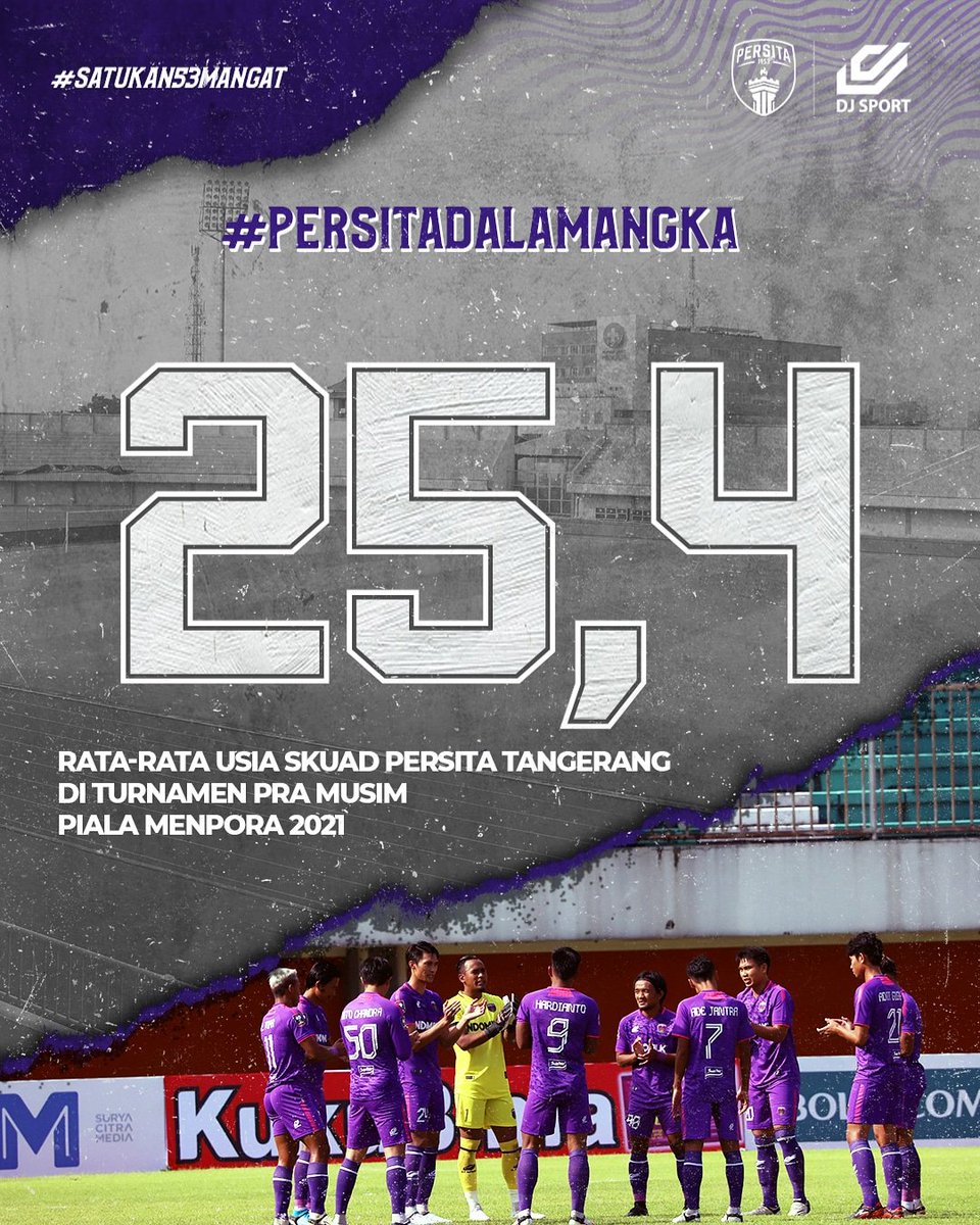 Bergabungnya para Pendekar Muda ke tim senior di skuad Piala Menpora yang lalu bdrkontribusi pada rata-rata usia skuad secara keseluruhan

Siapa Pendekar Muda favorit kalian, Persita Fans?

#Persita #PersitaTangerang #PersitaAbadi #PersitaDalamAngka #Satukan53mangat