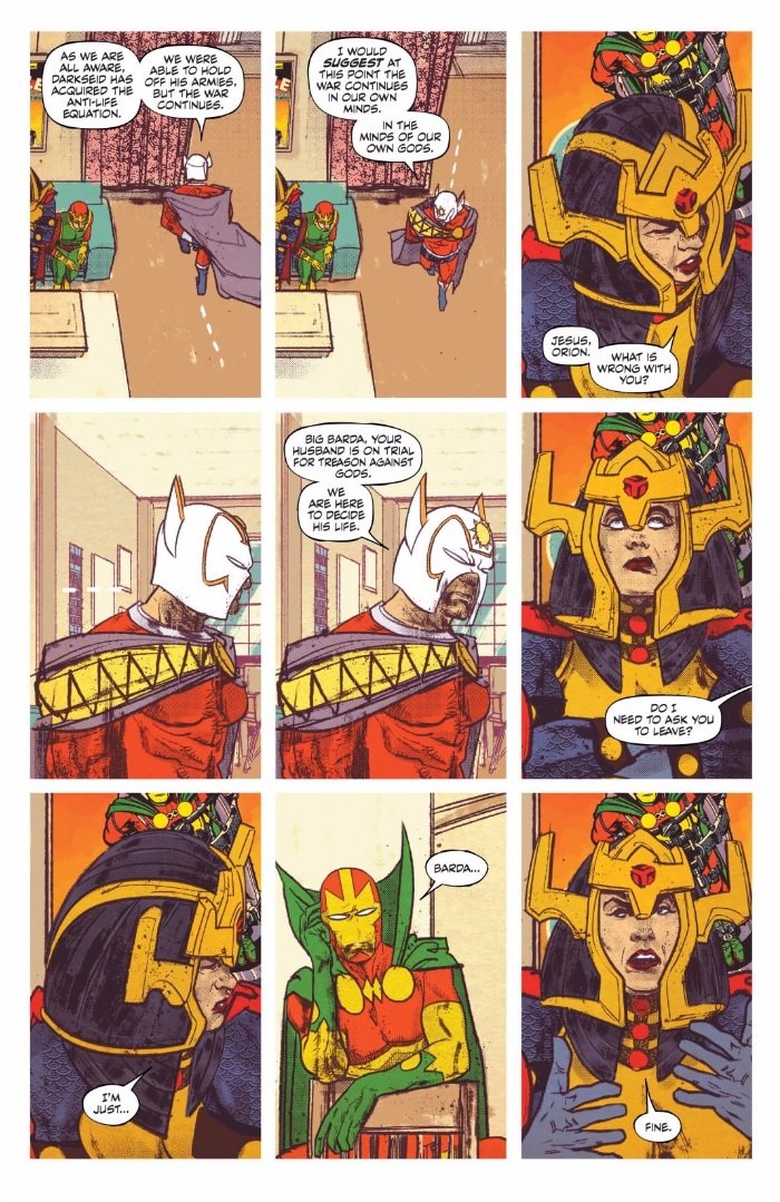 We've also had some great convos recently about the delicious constrain-y "bondage" of the 9-panel grid and uhhh... actual bondage bondage, lolAnyway, here's Mister Miracle!