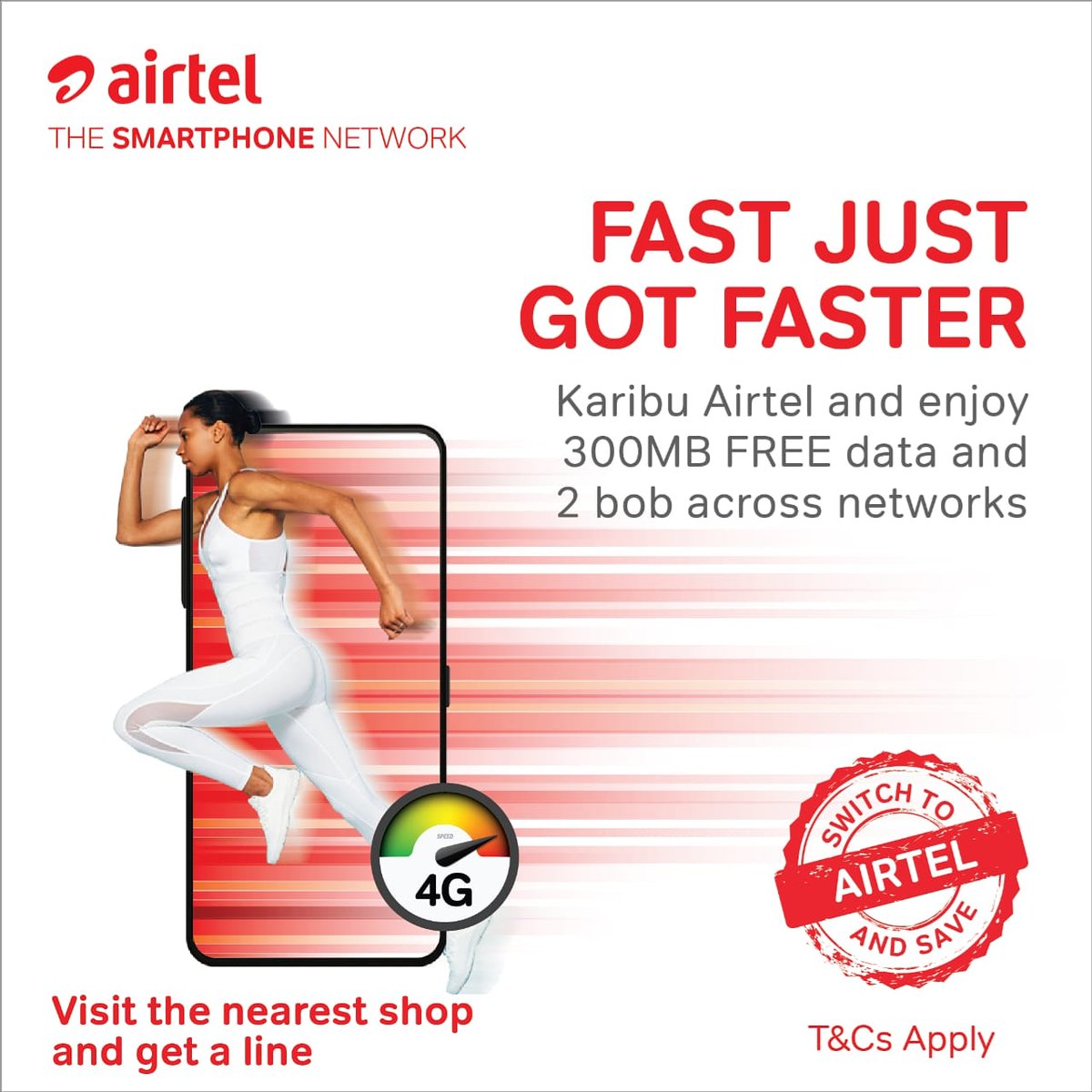 NRGRadioKenya's tweet photo. Get fully locked on Airtel 4G and enjoy faster,bigger,better and wider coverage across the country😊.. @airtel_kenya
#FastJustGotFaster
#NRGBreakfastClub https://t.co/3ScwvFeoXO