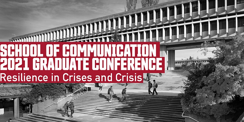 The School of Communication 2021 Graduate Conference is happening on Zoom next week on Friday, May 7! Visit the following link for more details. #scgc21 sfu.ca/communication/…