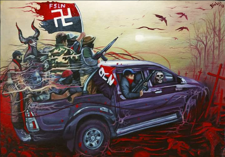 pxmolina's tweet photo. #AbrilEnUnidad #SOSNICARAGUA #SOSARTE #VNL #JusticiaYLibertad #YoNoOlvidoAbril Arte ciudadano de resistencia contra la dictadura. https://t.co/OGP1pMK3XJ