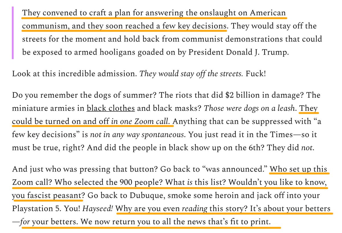 These campaigns aren't designed to convince reasoned opposition. They're designed to maximize the amount of people who will accept the propagandaOnce the elite Zoom call has embedded the message, the discussion is over. It can simply rely on its converts to enforce the message