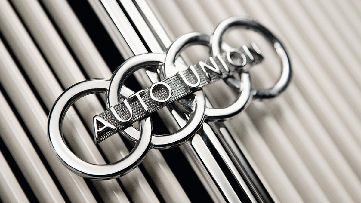 3. Audi (1932): Audi, DKW, Horch and Wanderer merged to form the Auto Union in 1932, the circles representing each of the four manufacturers coming together.