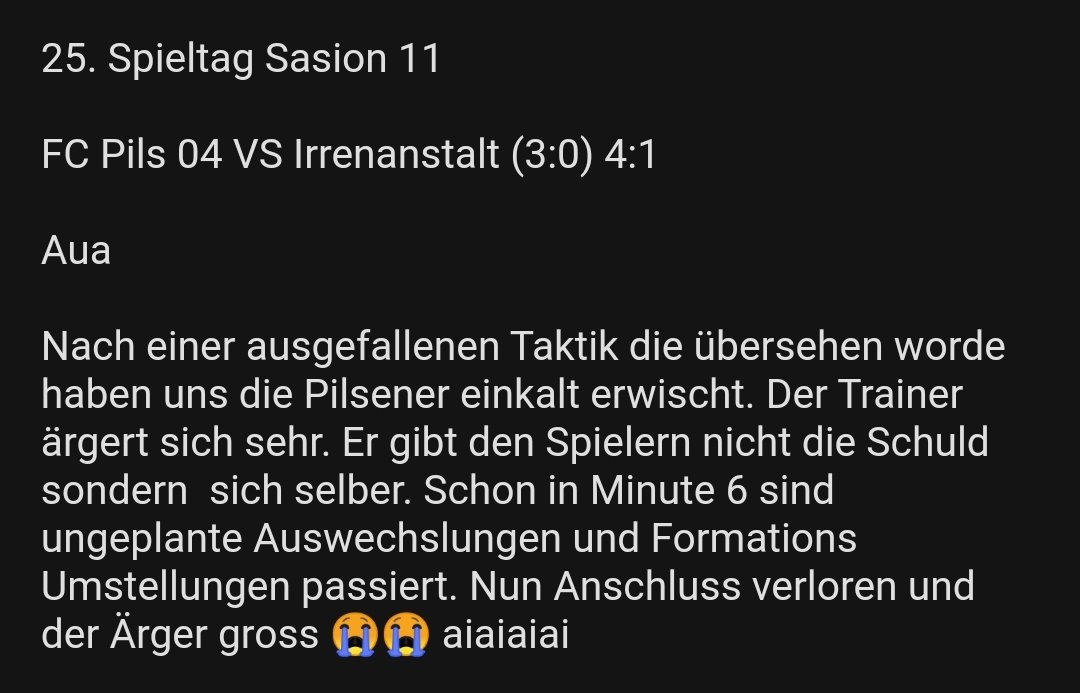 Selber Schuld 🤦‍♂️