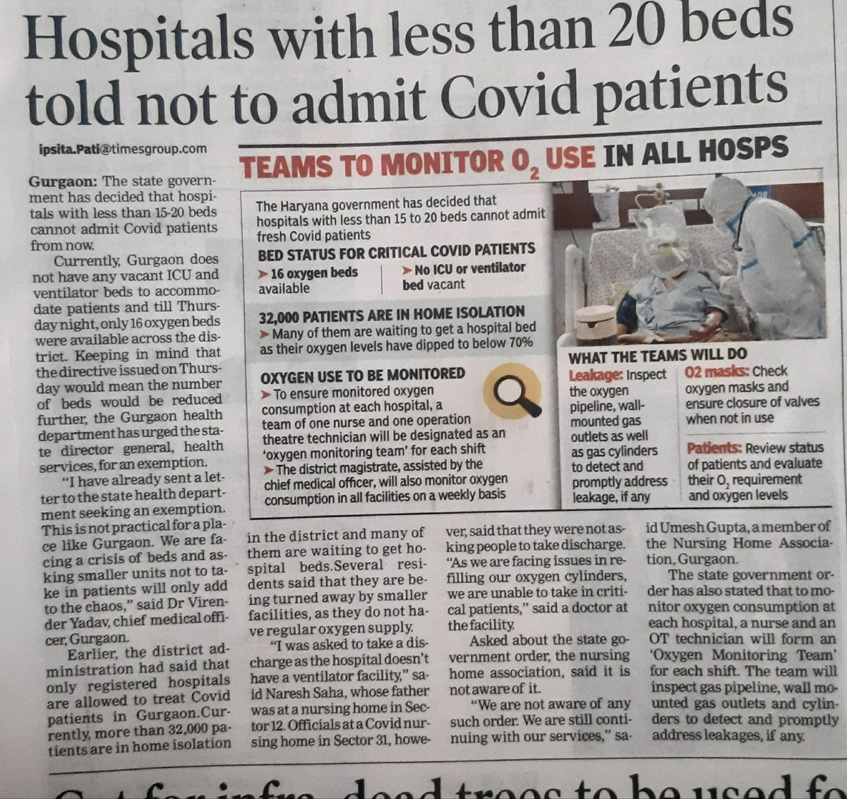 I am presuming that we have excess of hospital beds for covid care in the millennium city so such a diktat. #lovethypolitician #lovethybabus