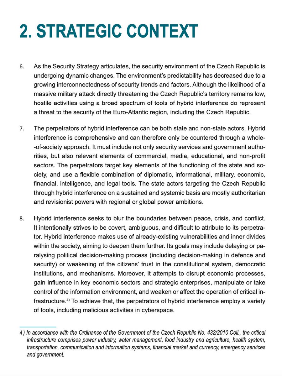 This Strategy has been written by Czech foreign policy & security establishment, the primary author is Czech Deputy Defense Minister  @JanHavranek2 who has extensive NATO experience.