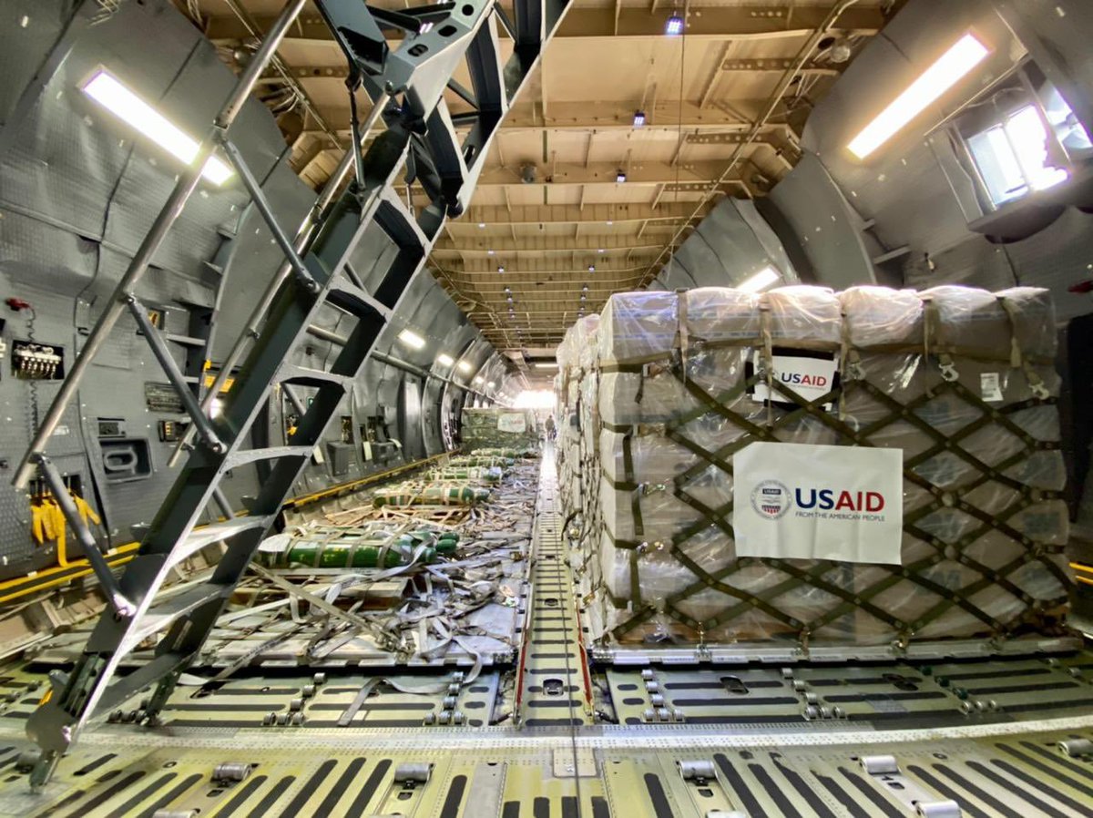 The first consignment of  #COVID19 relief shipments from the United States arrives in India #IndiaFightsCorona  #Unite2FightCorona: ANI