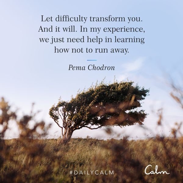 Love this quote. I think social media can sometimes be a running away.