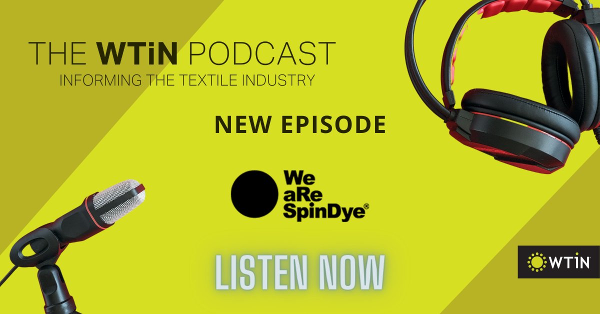This week, #TheWTiNPodcast welcomes Andreas Andrén, of <a href="/WeaReSpinDye/">We aRe Spin Dye</a>, who chats about the company's fibre colouring process, which reduces water by 75%. Andreas also discusses how it works and the benefits of switching to spin dyeing and more. Listen here: bit.ly/2QC7T3c