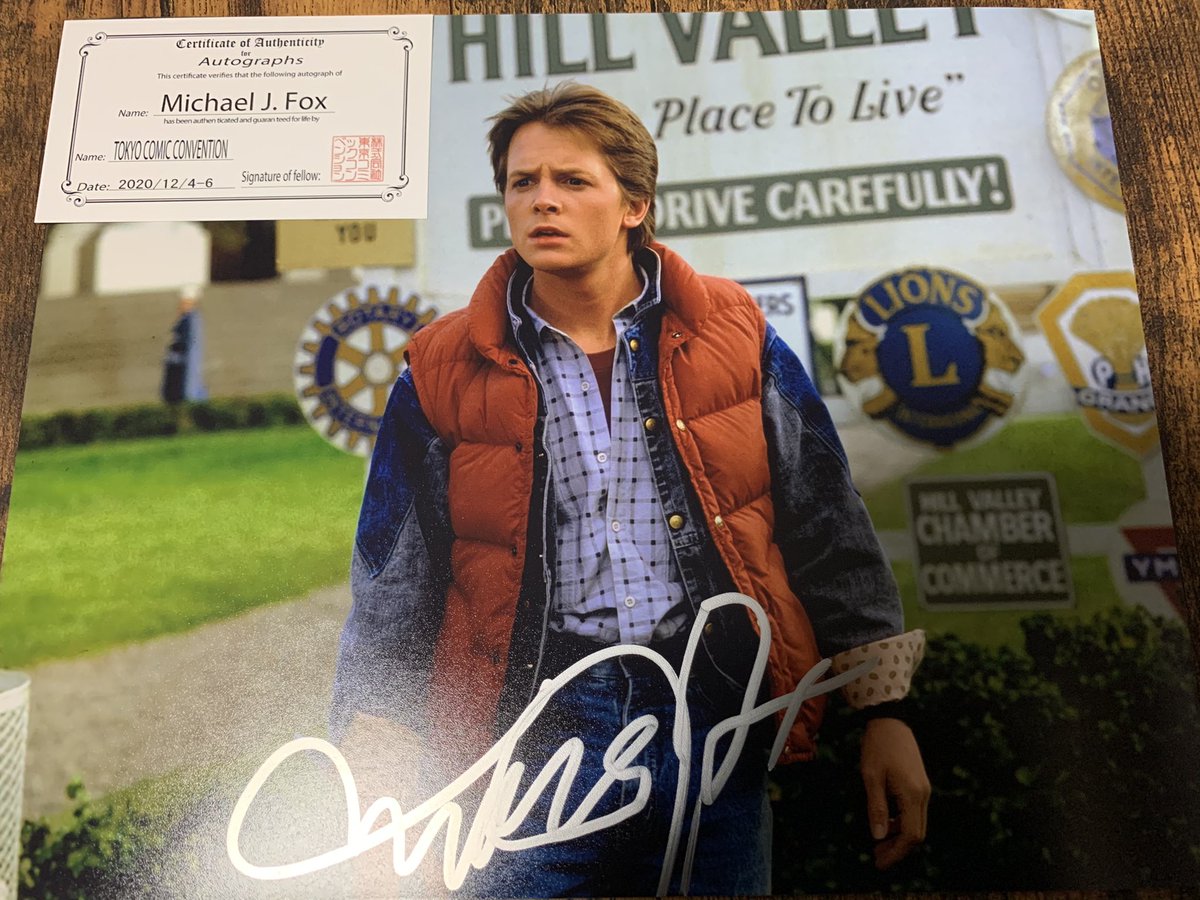 東京コミコン 2020 マイケル・J・フォックス 直筆サイン ポートレート 新品