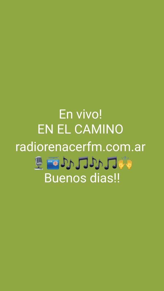 danielrantul's tweet image. En vivo hasta las 9:00hs EN EL CAMINO - radiorenacerfm.com.ar