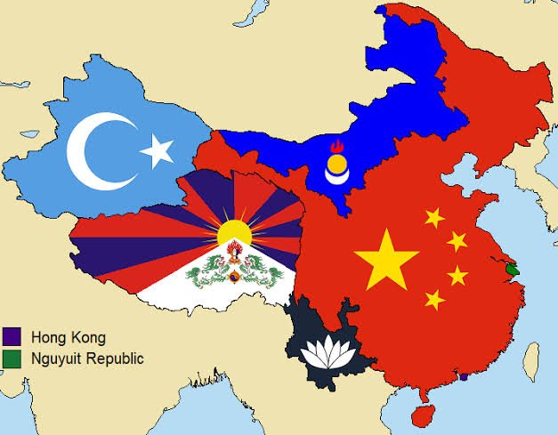 5 wilayah yang ingin pisah dari Tiongkok 1. Xinjiang (uyghur) 2. Tibet 3. Hongkong 4. Macau 5. Mongolia Dalam #SaveUyghur