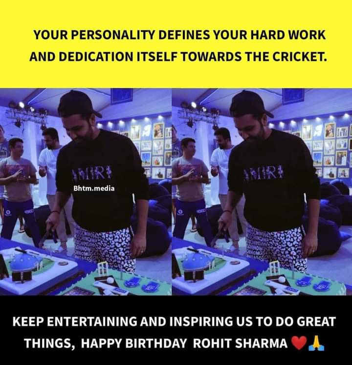 Wish you a very happy birthday Rohit Sharma ..One of the best opener in the world 