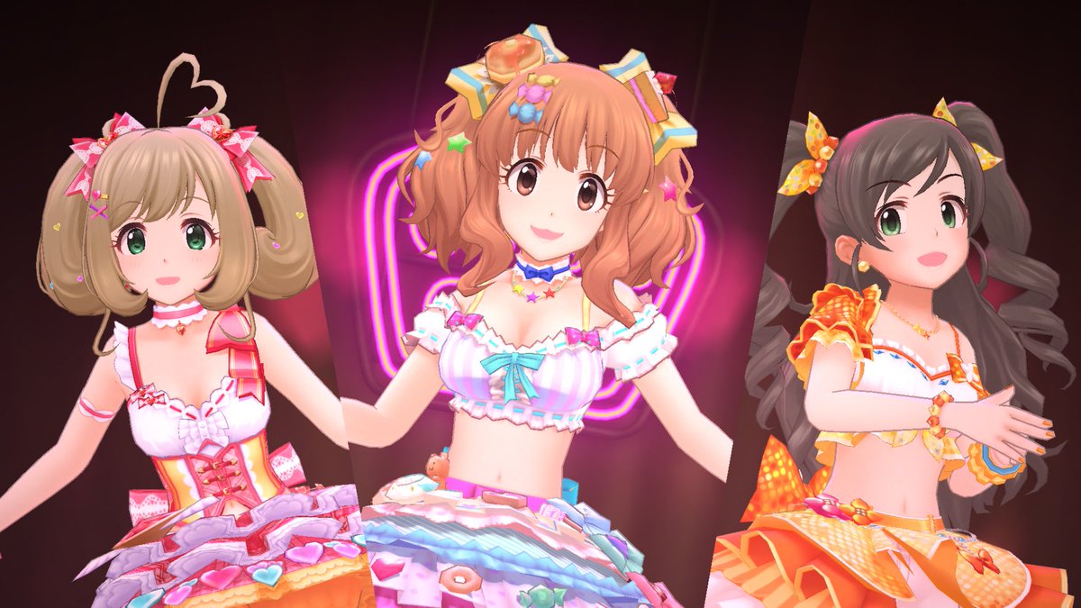 #第10回シンデレラガール総選挙
#デレステスクショ夜の1枚
#ぱーぺきらり
#はぴふらいでー
#佐藤心　#野々村そら　#諸星きらり
はぴ☆☆☆ふら

こんばんにょわー！

連休だー！