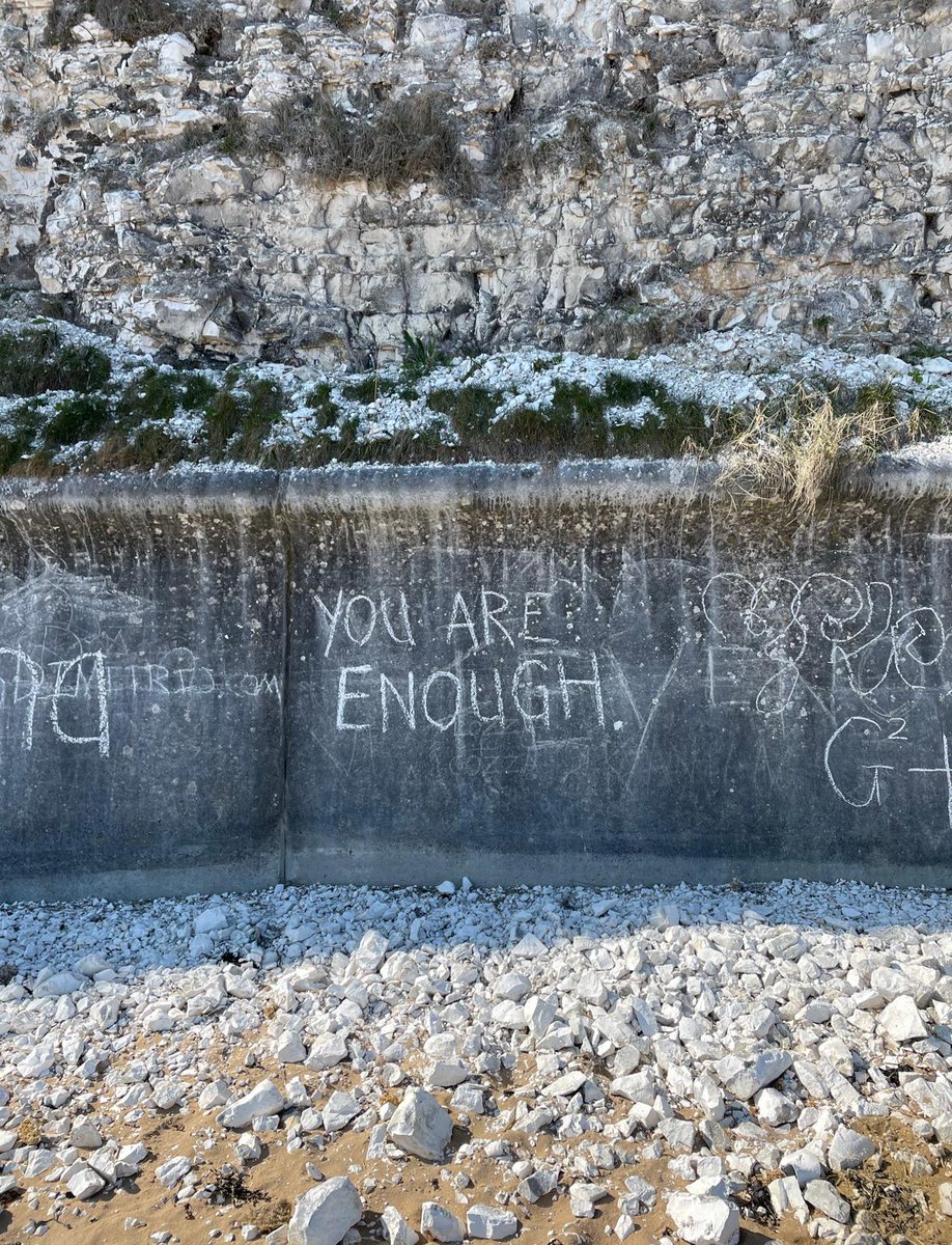 Saw this on my walk yesterday and wanted to share. Remember, you are enough today x #RecoveryPosse