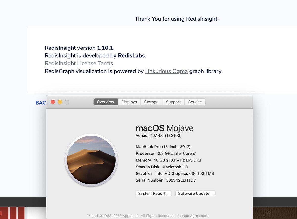 GnaneshKunal's tweet image. #RedisInsight now works on macOS mojave. Previously there was a bug which made launching RedisInsight to log out the user. The problem rooted with macOS internal GUI. Here&apos;s a bug ticket: bugs.python.org/issue37833
Building the application in a certain environment has helped.