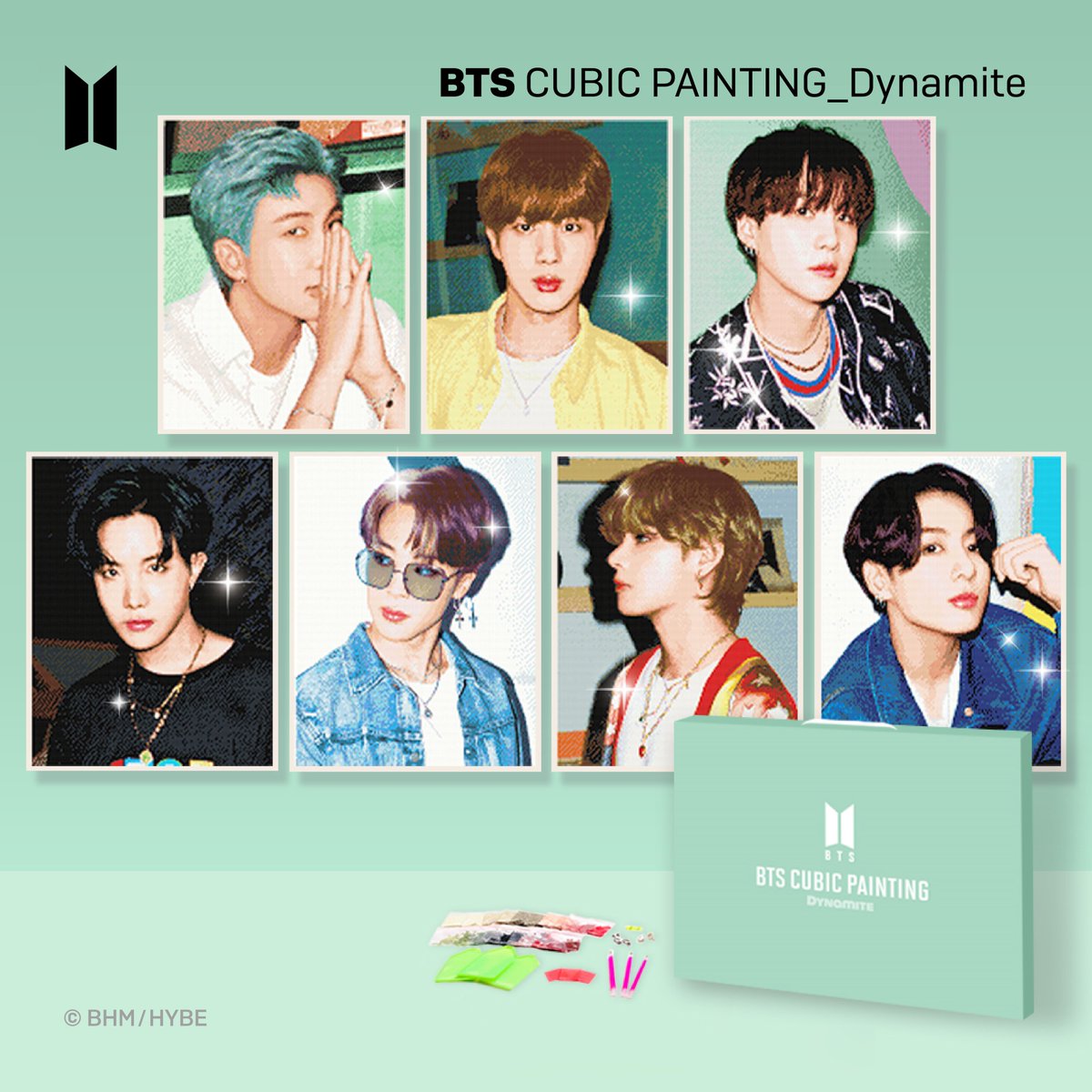 [April 2021] Newly Launched Licensed Products!BTS Dynamite  @ilovepainting__ Cubic Painting available in Japan, Korea and the USA