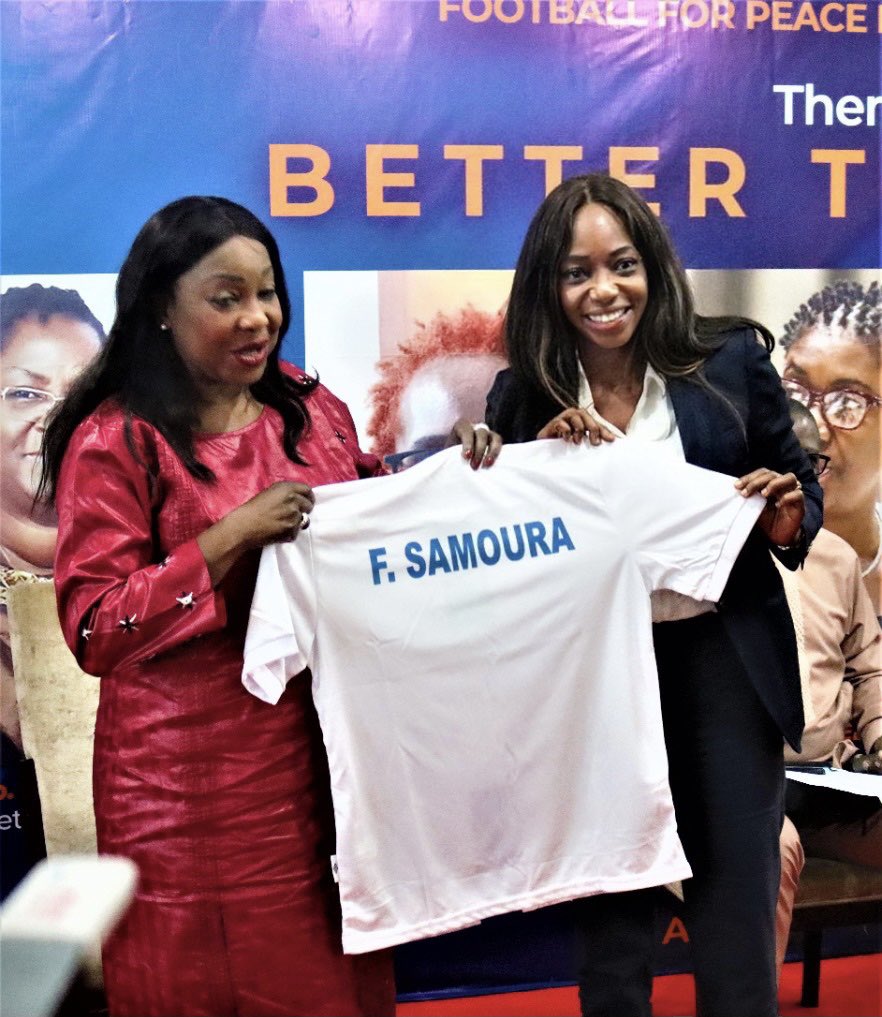 What an incredible three-day visit in Sierra Leone.<a href="/FIFAcom/">FIFA</a> Secretary General <a href="/fatma_samoura/">Fatma Samoura</a> lends support to the historic MANO RIVER FOOTBALL FOR PEACE INITIATIVE.
