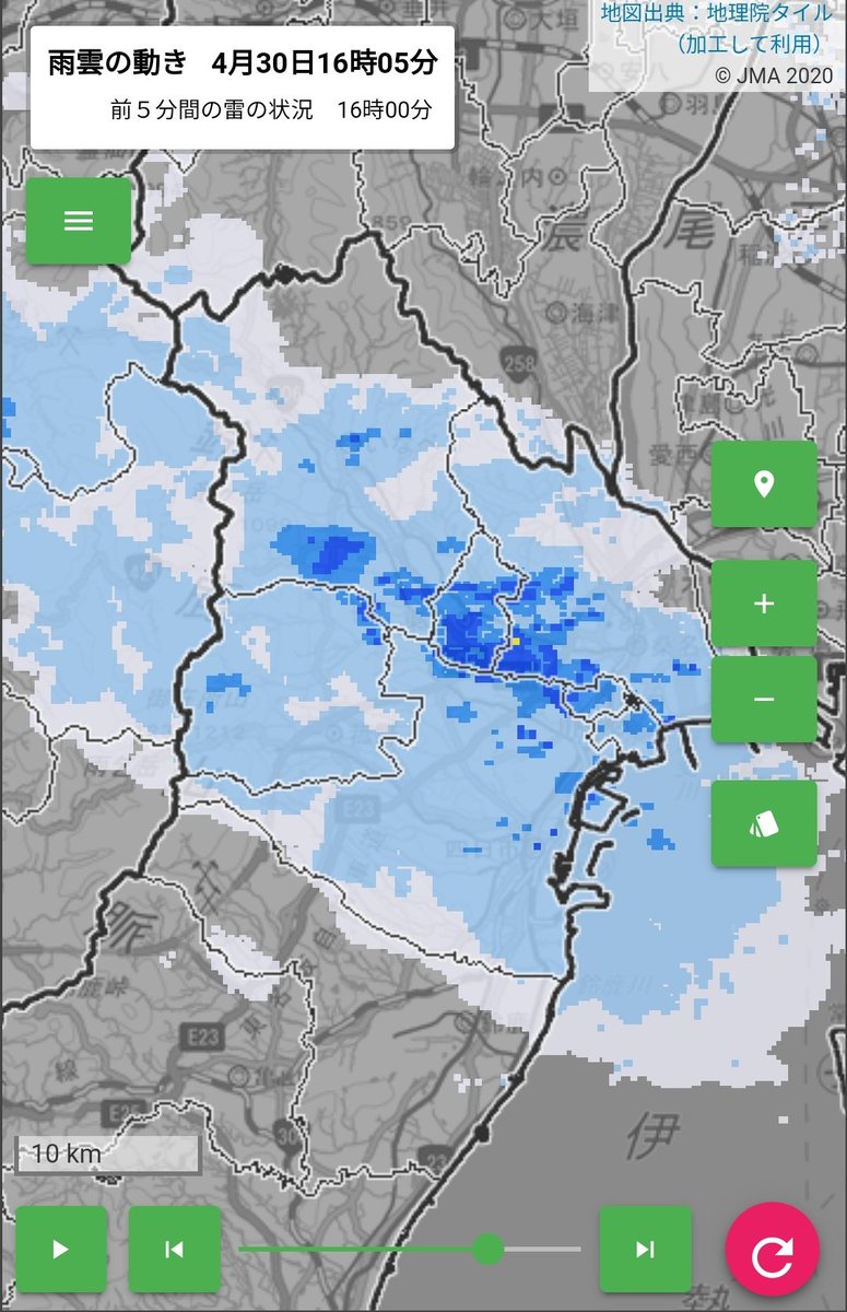 天気予報は当たってるのになんか気象庁に騙された気分。 