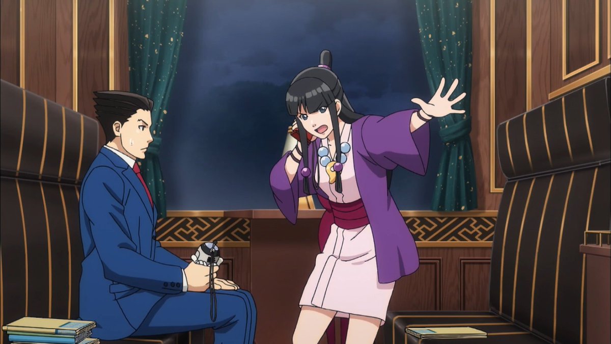 Majo wa kekkyoku sono kyaku 18. Ace attorney Рюдзи. Ace attorney screencaps. Ace attorney Рюдзи протестую.