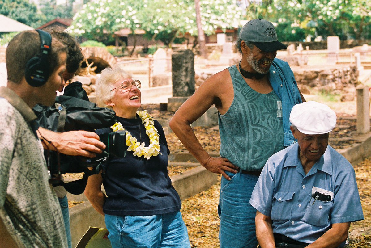 Last but not least! The grande dame of Hawai‘i filmmaking Myrna Kamae. Talk about a mainstay of <a href="/pbshawaii/">PBS Hawai‘i</a> !!! What films she and Eddie made. What history they documented! #reelwahineofhawaii <a href="/hiwomeninfilm/">Hawaiʻi Women in Filmmaking</a> <a href="/ReelWahineHI/">Reel Wāhine of Hawaiʻi</a>