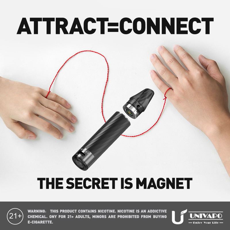Perfect connection due to magnet.
Are you attracted by Kipo?