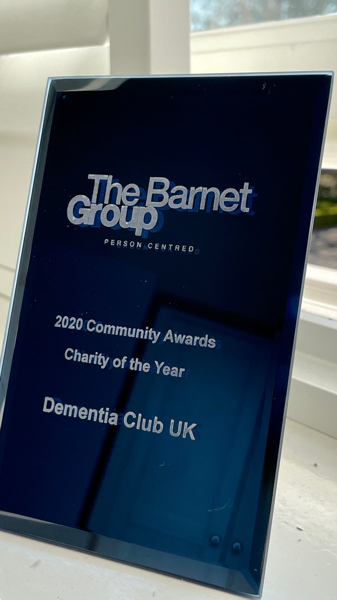 We were delighted to meet Deborah Beckford from The Barnet Group who presented us with the award for Charity of the Year 2020. 

We thank everyone who supported us and helped us to win this fantastic award.