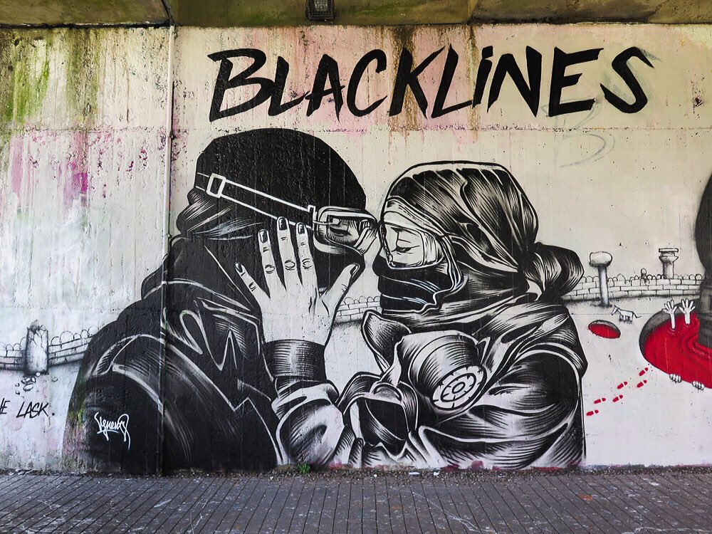 Nantes, Miss Veneno. #nantes #graffiti #streetart #blacklines