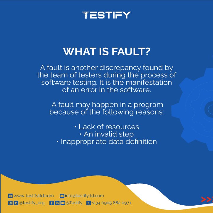 Testify_org's tweet photo. #SoftwareTesting #QualityAssurance #Testing #QAEngineer #Tester #TestifyNg #SoftwareEngineering https://t.co/LA3QOo2d7t