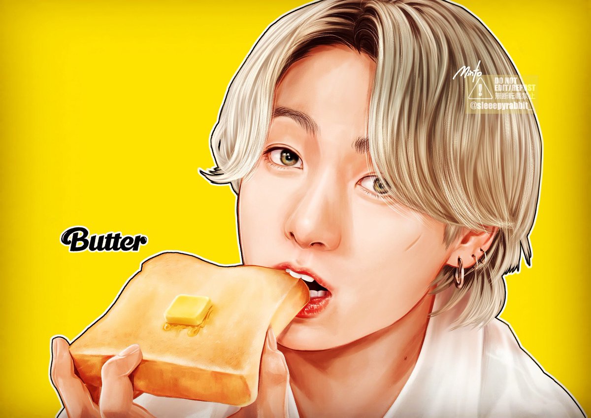 「🧈#JK

 #BTS_Butter #BTS 」|mintoのイラスト
