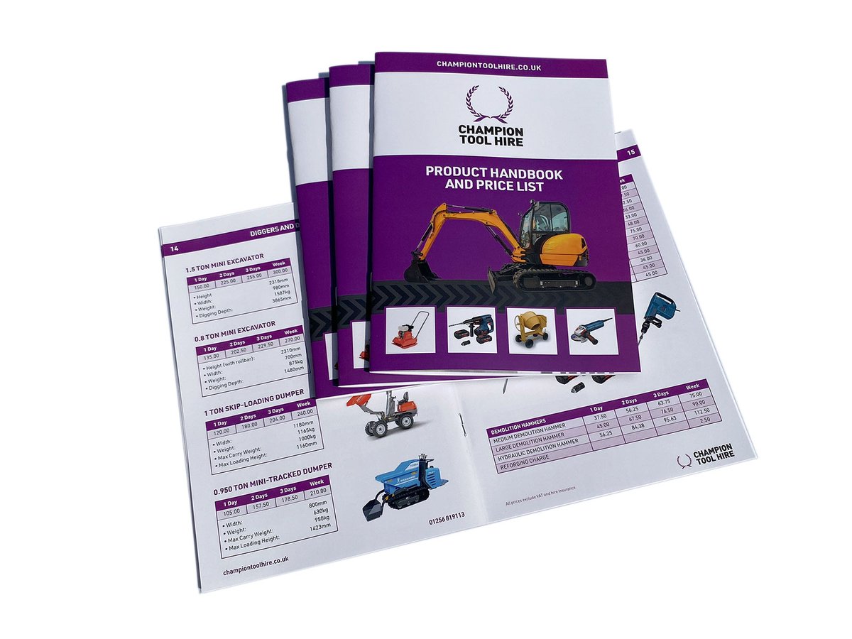 All ready for Tuesdays grand opening for <a href="/ChampionHire/">Champion Tool Hire</a> #printing #basingstoke