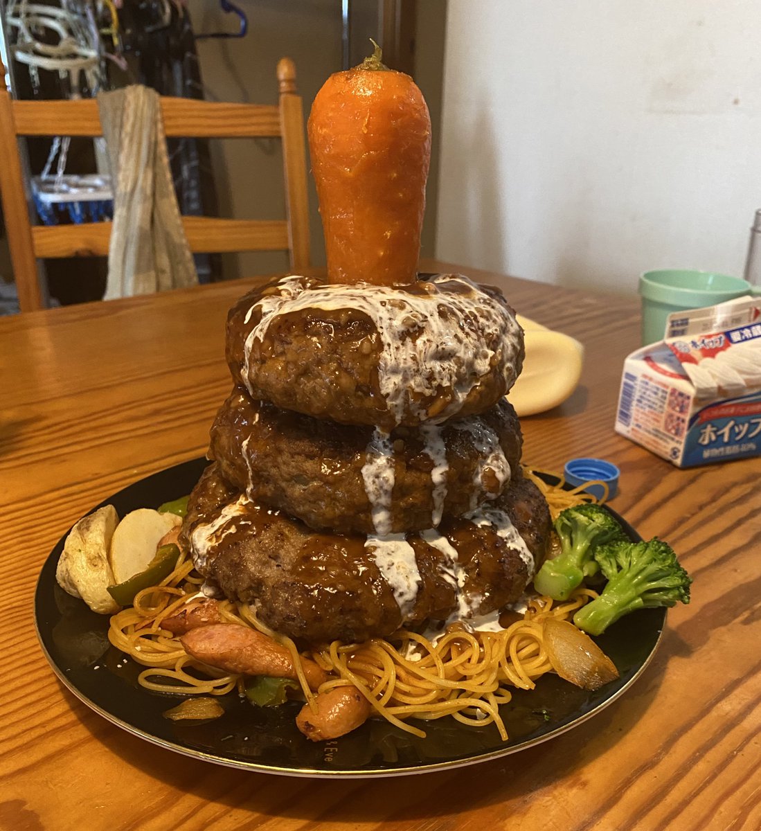 ぶるぞう にんじんハンバーグ出来ました 今日の夕飯に出します ウマ娘