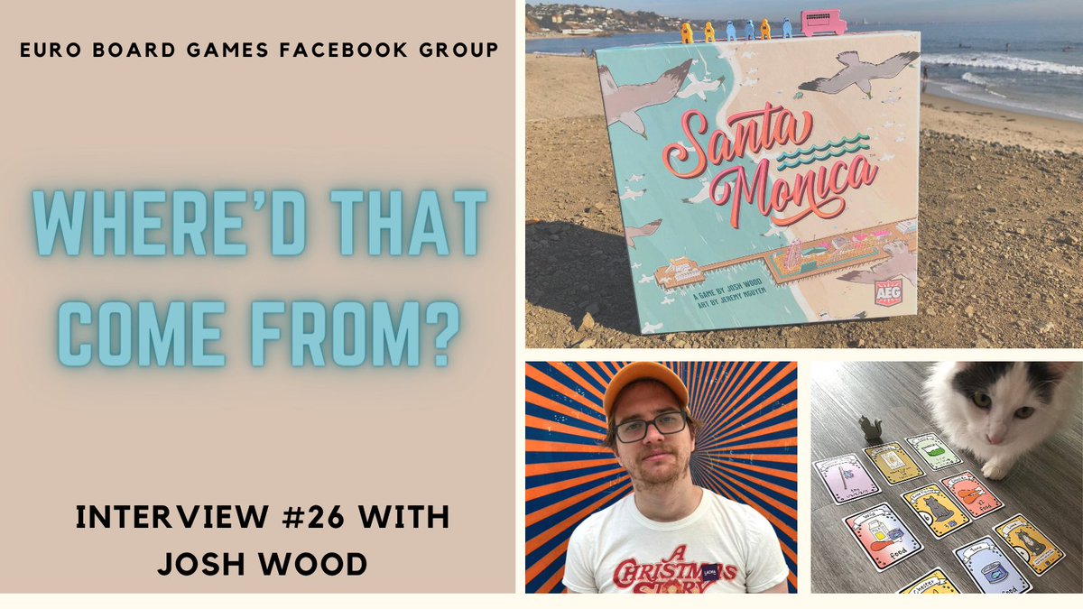Are you a fan of Santa Monica from <a href="/alderac/">Alderac</a> or Cat Lady? I did a written review with Josh Wood who designed those games about his design process. And do you think he is an early bird or a night owl? #tabletopgames #boardgames #boardgamegeek
facebook.com/groups/euroboa…