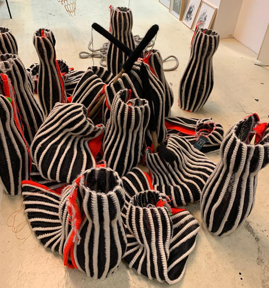 Vernissage Robbie Cornelissen, Karin van Dam: Places we have never been Before - mailchi.mp/403cb006677e/v…

Robbie Cornelissen. The Waiting Room. Karin van Dam, knitware