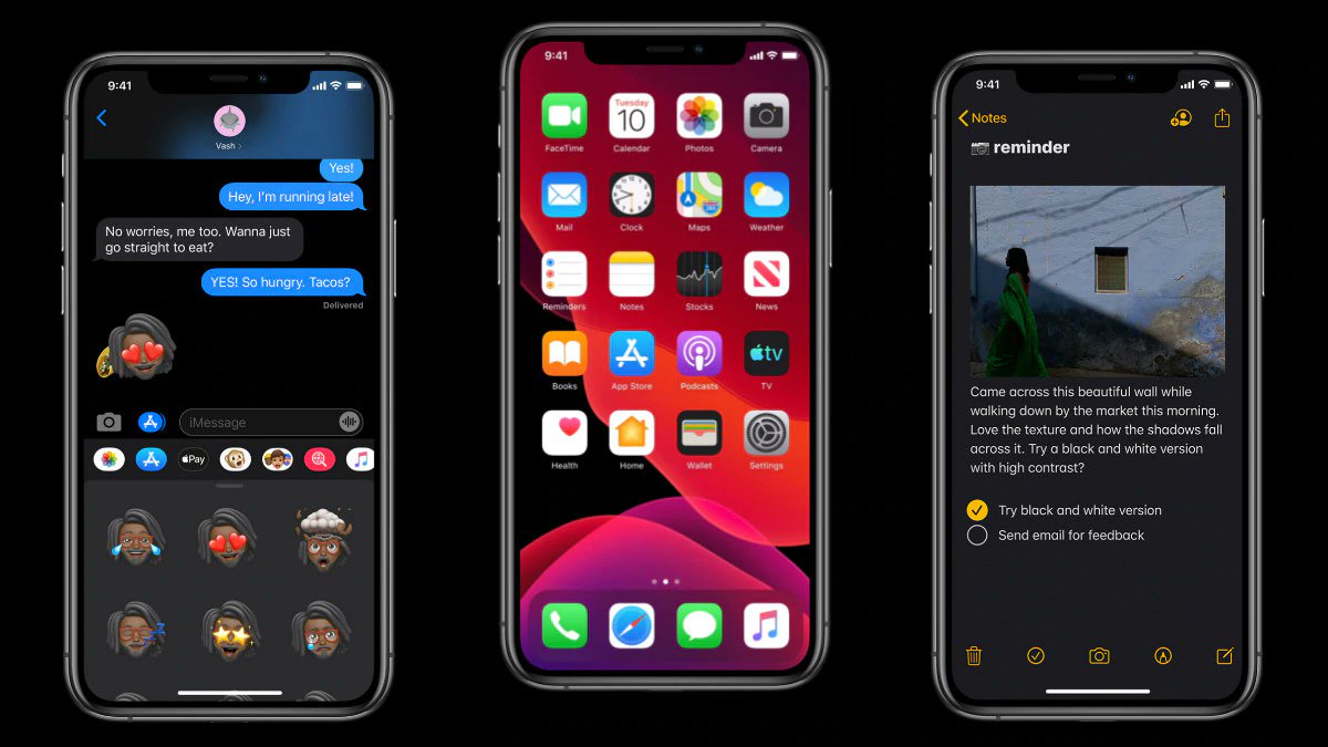  Dark ModeA lot of people prefer dark mode. Starting from iOS 13 and macOS Mojave is dark system-wide appearance Dark Mode puts the focus on the content areas of your interface, allowing that content to stand out while the surrounding chrome recedes into the background.