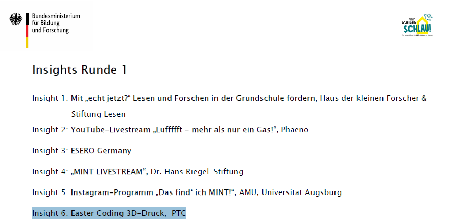 EberlBernhard's tweet photo. Heute sind wir beim 2. Tag der MINT Allianz Happy Birthday Feier dabei.
Schwerpunkt unserer Präsentation war eine live Demo von einem #EasterCoding Kurs. Unsere Auszubildenden Alex und Pierre haben gezeigt, wie leicht man einen Pac-Man in @Onshape modellieren kann.
@BMBF_Bund https://t.co/KV3PYXCnXf