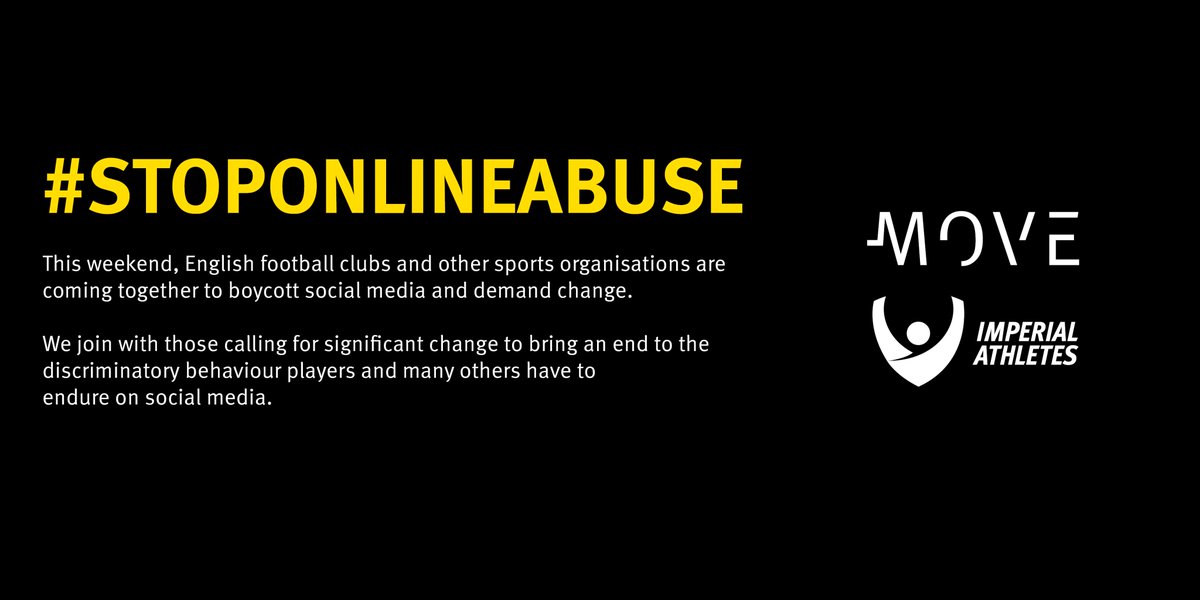 We stand together with <a href="/BUCSsport/">BUCS</a>, <a href="/EFL/">EFL</a>  <a href="/premierleague/">Premier League</a> and all others calling for meaningful change to #stoponlineabuse 

We'll be joining the social media boycott from 3pm today until 11.59pm on Monday.