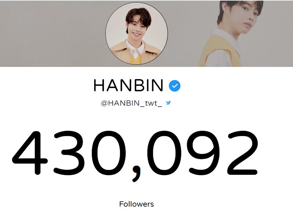 jessthu's tweet photo. It is just #HANBIN  has reached 430,092 followers &amp; still counting, Hannies and @BELIFTLAB !!!  🥰❤️🍅💛
 
@HANBIN_twt_
#HANBIN_BELIFT 
#한빈
#빌리프랩 
#WeAreProudOfYouHanbin
#IWillWaitForHanbin
#IBelieveInHANBIN
#ILANDHanbinIsBack #HANBIN_ILAND https://t.co/J6SzHFtnCy