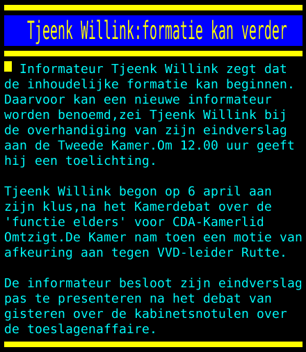 Kabinetsformatie2021